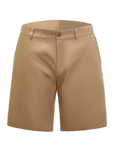 

men single button zipper fly shorts 28en#, White;black