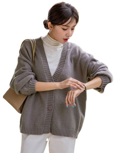 

dazy drop shoulder button up cardigan b1f2#, White;black