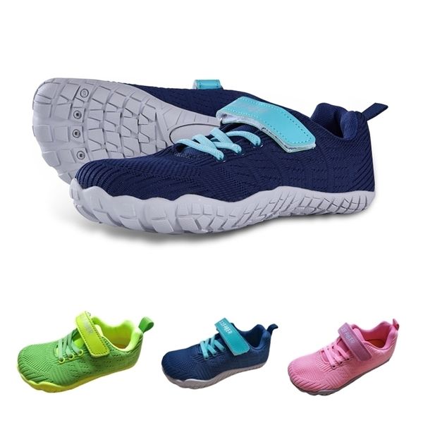 Zzfaber Kids Kids Barefoot обувь детей гибкие дышащие сетки повседневные кроссовки мягкие пляжные аква -обувь для девочек мальчики Unisex 220805
