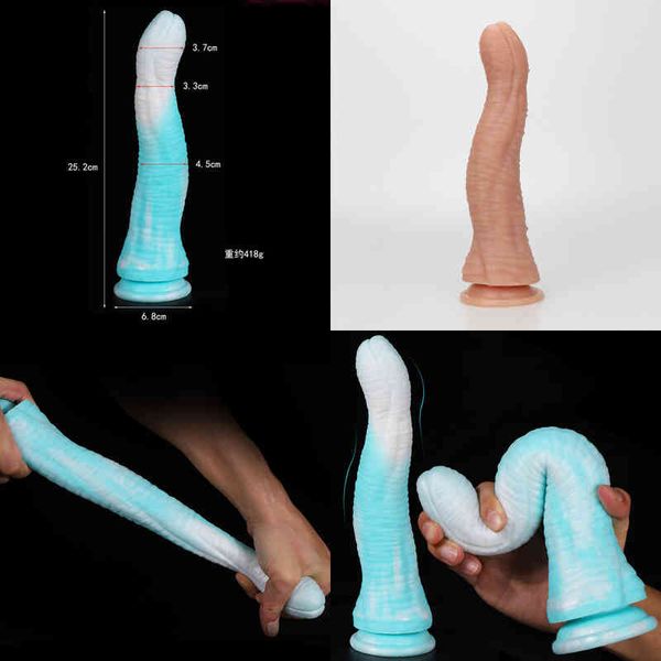 Nxy Anal Toys Soft Plug Liquid Silicone Long Butt Sex для женщин Мужчины простаты массаж Огромный магазин фаллоимитаторов 220506