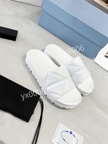 

womens pool pillow comfort slipper lady nylon down strap mule anatomic insole designer men leather flat rubber outsole slide sandal, Black