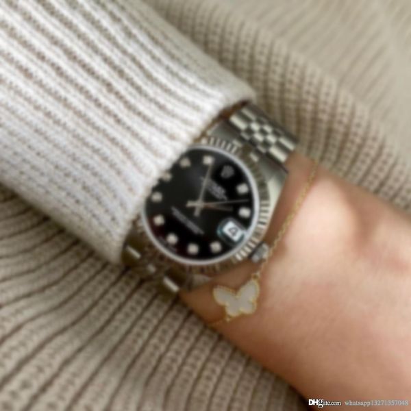 

rolex 36mm men band watches automatic menchanical movement sapphire glass steel women with original green boxes rolexwatch 3#, Black;brown