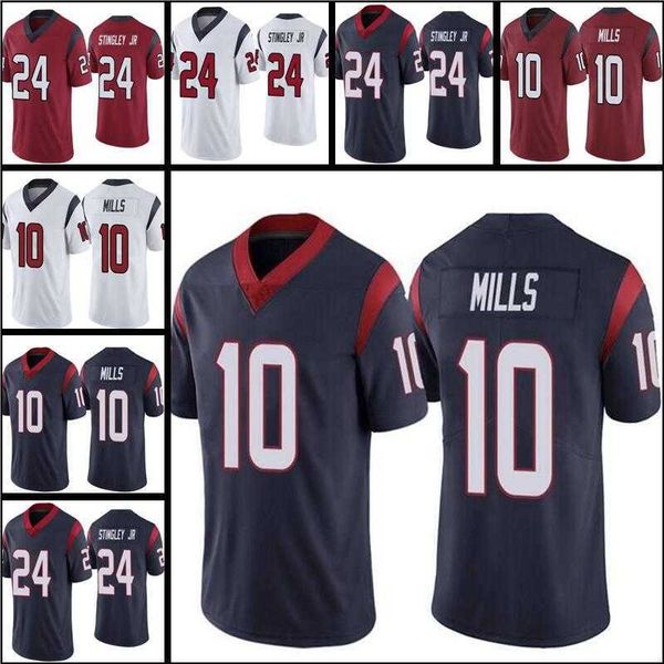 

24 derek stingley jr. 59 kenyon green football jersey david johnson 10 davis mills roy lopez whitney mercilus john metchie ii''nfl, Black;red