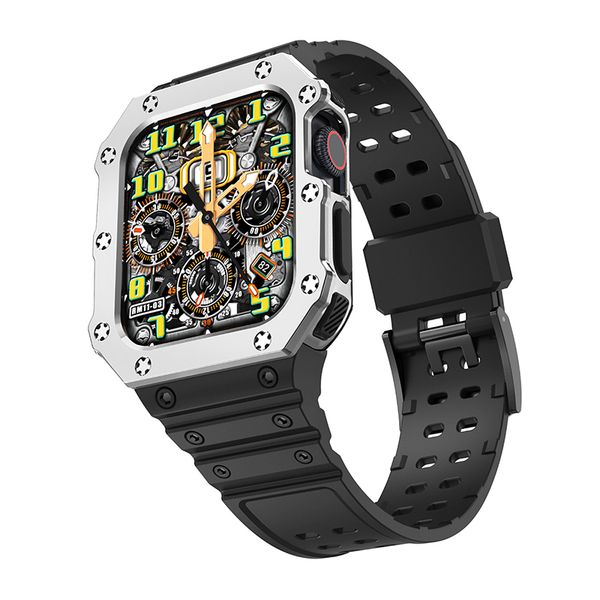 

mitoto for apple watch bands upgrade tpu case with smart straps 45mm 44mm 41mm 38mm