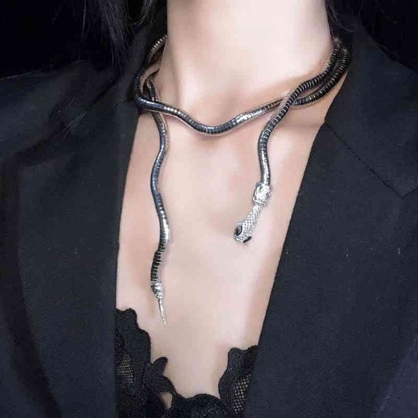 

designer gold silver heart love cross necklace european american dark random shape snake necklace design sense collar spice girl exaggerated