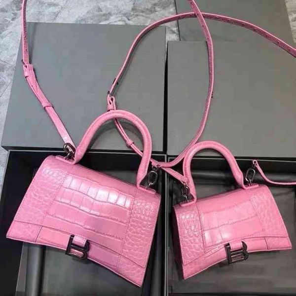 

designer handbag balenciga b home hourglass female crescent messenger armpit xiangnai leather word buckle crocodile pattern one genuine leat