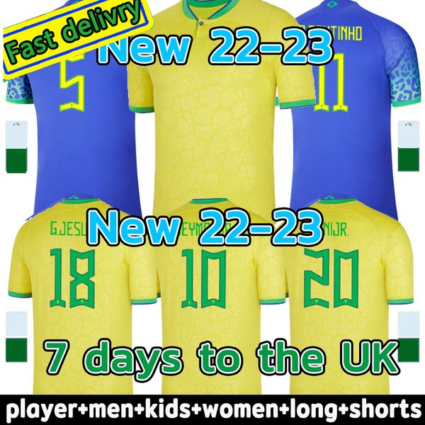 

2022 camisa do brasils brazils soccer jersey camiseta de futbol paqueta brazils neres coutinho football shirt jesus marcelo pele casemiro, Black;yellow