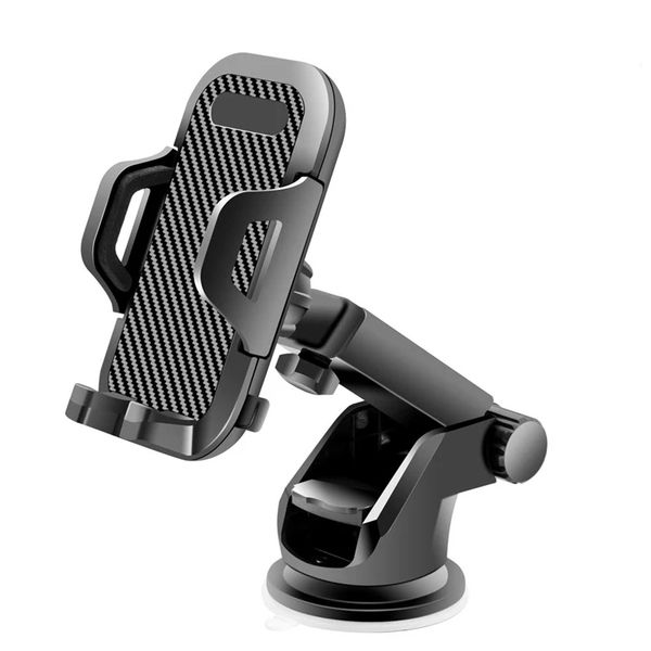 New Long Arm Sucker Gravity Car Mobile Phone Holder Stand Universal Dashboard Clip Support For Smart Phones