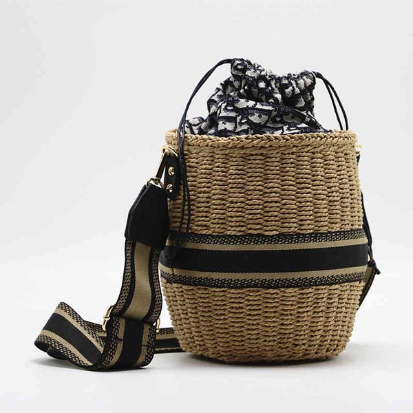 

factory super discount 70% off cylinder straw single shoulder woven beach bag