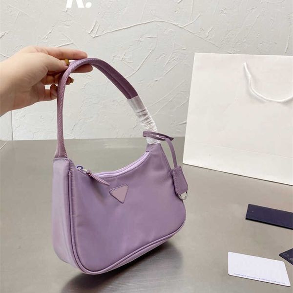 

2021 designer bags fashion shoulderbag nylon women's armpit bag single handbags 8 colors