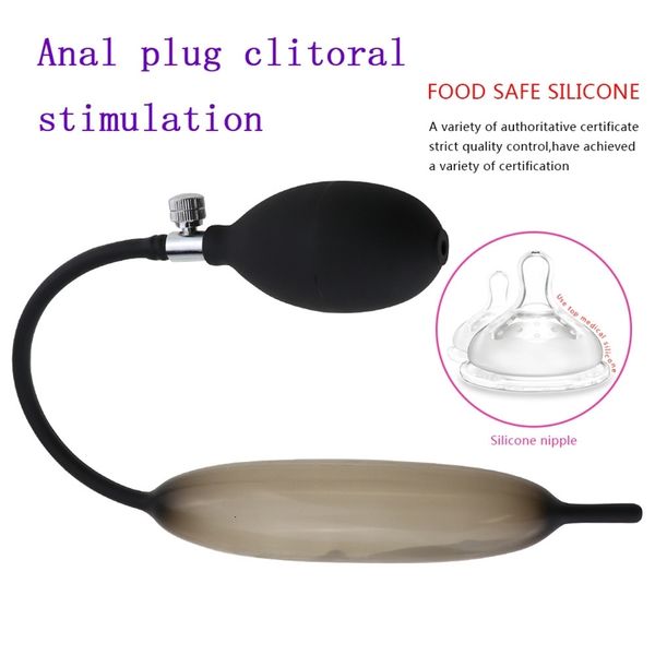 Massaggiatore del giocattolo del sesso Consegna segreta Silicone morbido Dilatatore uretrale gonfiabile Canne Pompa dell'uretra Suoni Giocattoli per gli uomini Massaggiatore della spina del pene