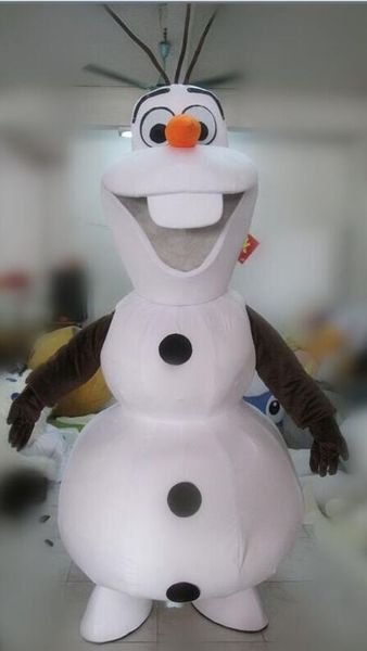 Bambola della mascotte Costume Anime Cartoon Personaggio dei cartoni animati Mascot Snowman Snow Treasure Bambola Puntelli Prop Modello per gli amanti dell'anime giocattoli di Halloween Natale