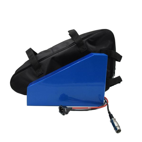 60V 72V Motocicleta elétrica Ebike Triangle Battery Pacote 20AH Ciclo de profundidade 21700 células de lítio para 1500W 2000W 3000W E-SCOOTER