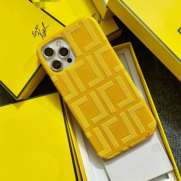 Stoßfeste Handyhüllen 10 Farben Leder Handyhülle Buchstabe Luxus Designer Herren Damen iPhone 14 13 11 12 Pro 7 8 X XS Hohe Qualität