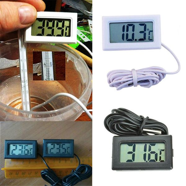 Mini LCD FY-10 Digitalthermometer Temperatursensor Kühlschrank Gefrierschrank Professinal TPM-10 Thermometer -50~110C Controller GT schwarz Weiß