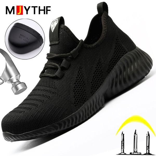 

lightweight safety shoes men boots camouflage work shoes construction indestructible shoes work sneakers men boots security 220817, Black;brown