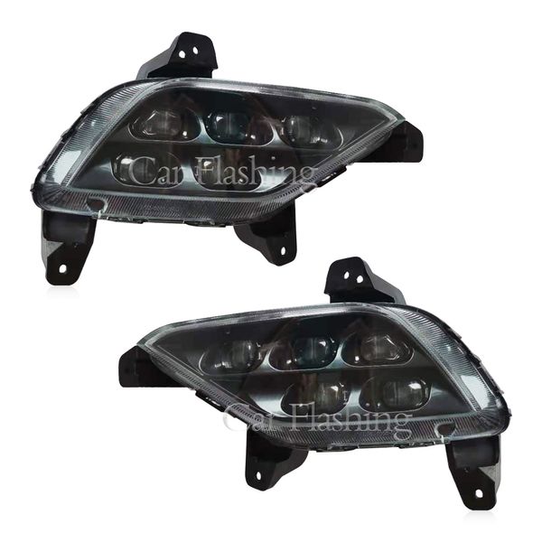 2PCS Auto LED DRL Für Hyundai Azera grandeur 2015 2016 Tagfahrlicht frontschürze Nebel Lichter Lampe Scheinwerfer fahren lampe