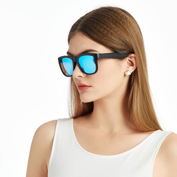 Açık kulak hoparlör spor polarize çerçeve kablosuz akıllı stereo ses ses müzik bluetooth güneş gözlükleri