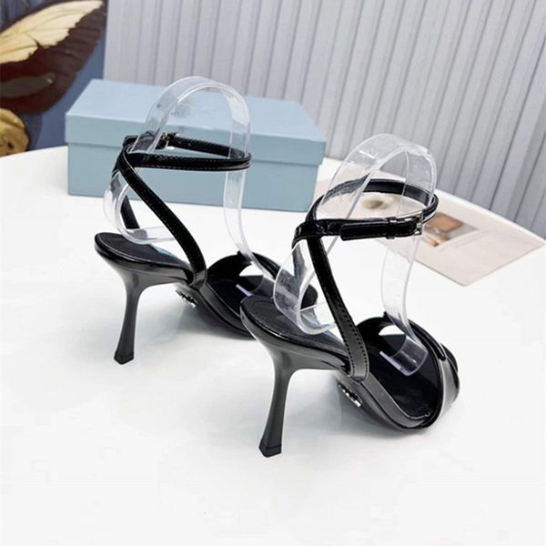 

2022womens dress shoes high heels womens designer leather high heels womens sandals wedding black silver white 10cm high heels
