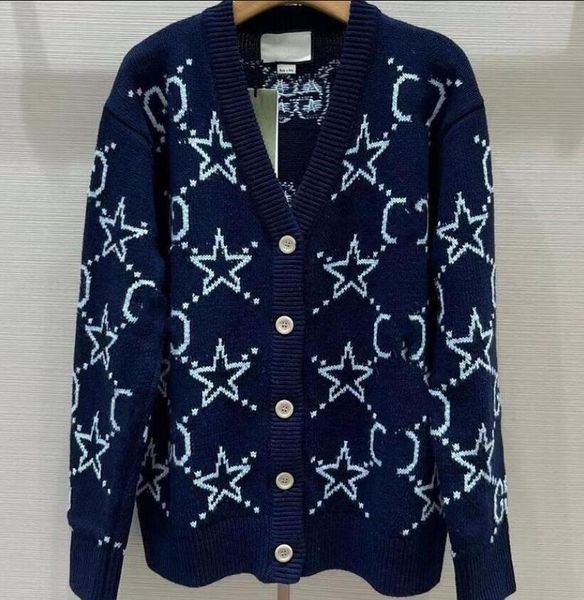 

new women's sweaters coat fashion classic brand luxry ggity design cardigan double pocket coat, White;black