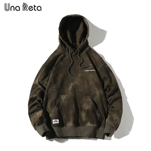 

unareta sweatshirts men tie dyeing print pullover sweatshirts hoodies streetwear hip hop casual hoodie man 201126, Black