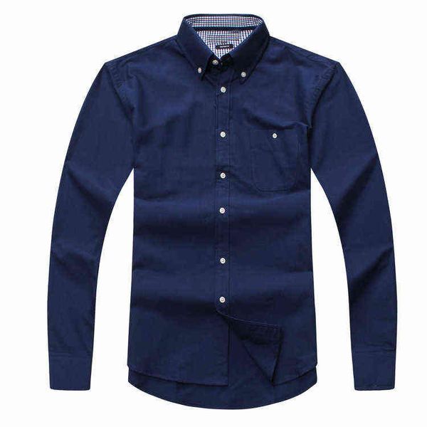 

wholesale 2017 new autumn and winter men's long sleeve 100% cotton shirt pure men casual fashion oxford shirt social brand clothing, White;black
