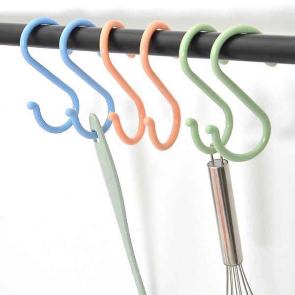 Крючки рельсы для одежды стойка пластиковая детская коляска прочная домашняя организация многоцелевая портативная кухня S ShapeHooks