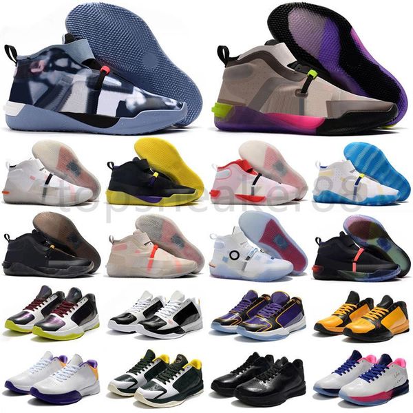 

good quality mamba huge grey mamba v lakers protruding 5 person basketball shoe sneaker size 40-46