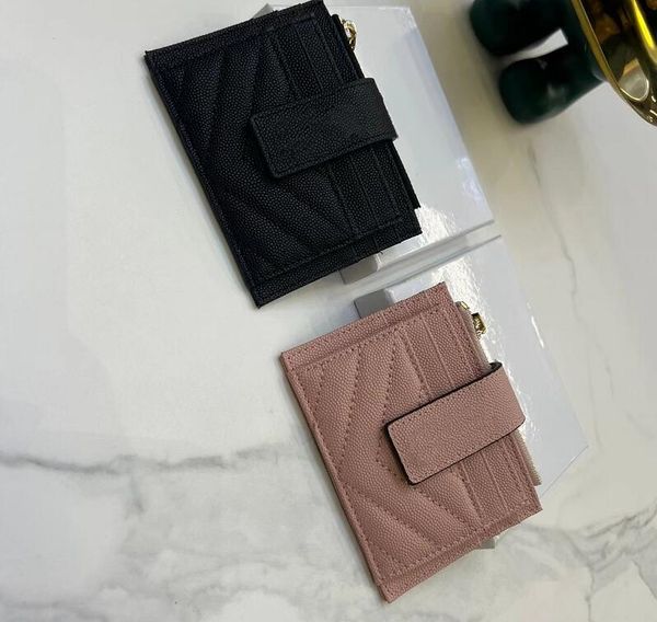 

designer luxury sheepskin card holders women simple hasp fold design short coin purse fashion brand joker womens change purse credit cards b, Brown;gray