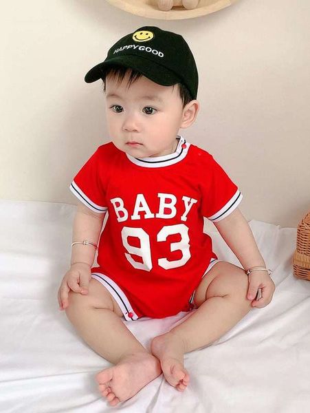 

peninsula baby infant boys' striped lettered jumpsuit shorts she, Blue