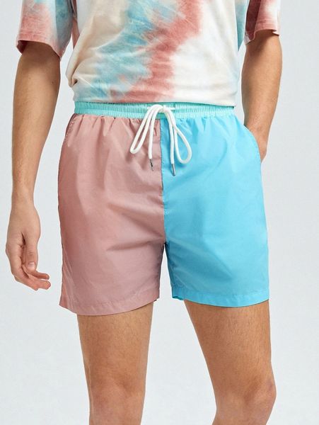 

men two tone shorts t0tc#, White;black