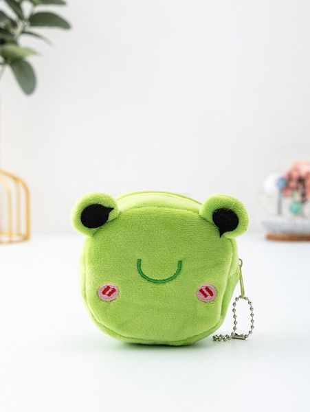 

mini kids cartoon design coin case she, White