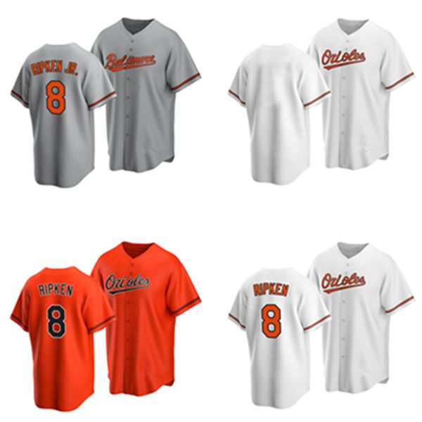 

baseball fans''baltimore''orioles ripken jr. #8 jersey, Black