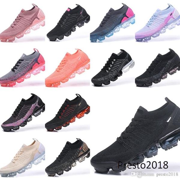 

wholesale 2018 knit 2.0 chaussures fly men women shoes heritage triple black punch mens trainers sneakers size36-45