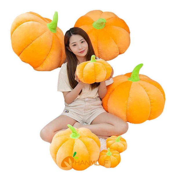 Bambola di zucca di Halloween Giocattoli di piante farcite Realistici zucche classiche Puntelli di vacanza Decorazioni per la casa Festa per bambini Regalo Cm J220704