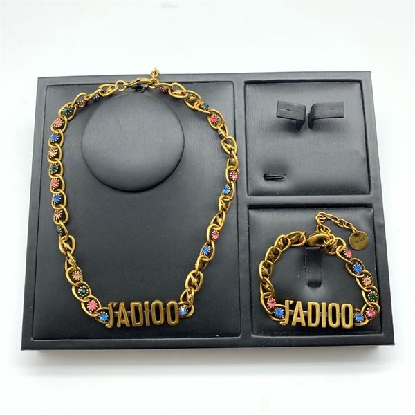 

10% off jewelry the new ja letter color diamond clavicle chain necklace personality fashion net red bracelet female, Silver