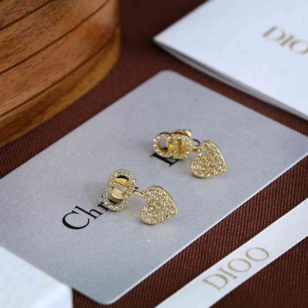 

2022 factory wholesale new new love earrings v79i, Golden