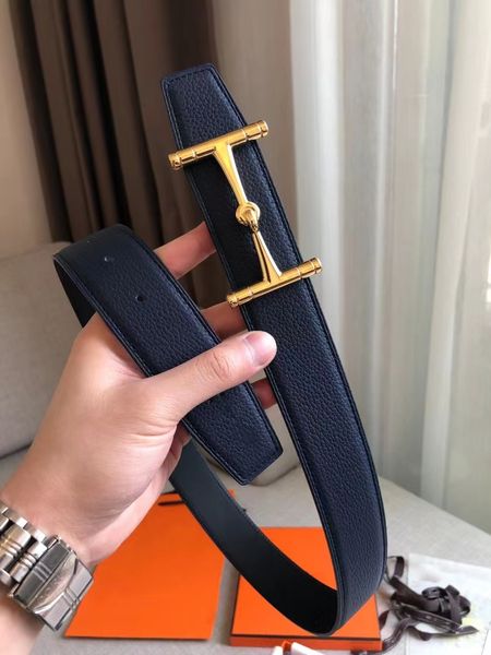 

fashion men belts for mens and woman customized leather luxury letter buckle width 3.2 3.8 cm, Black;brown