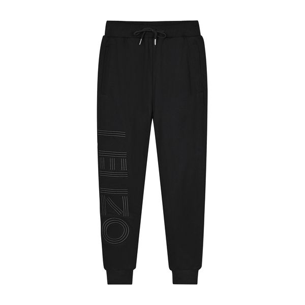 

men women baggy cotton casual pants drawstring fitness sportswear gyms jogging trousers tiger, Black;white