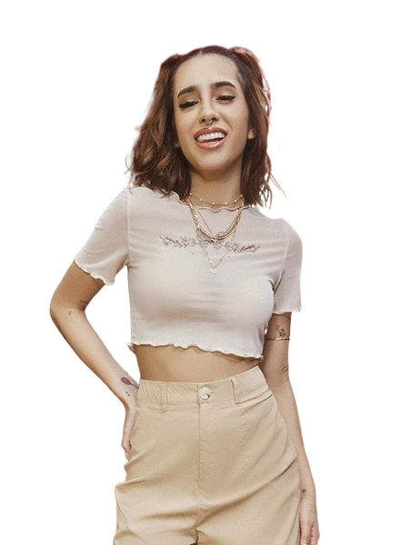 

x domelipa butterfly print crop mesh without bra z5yz#, White