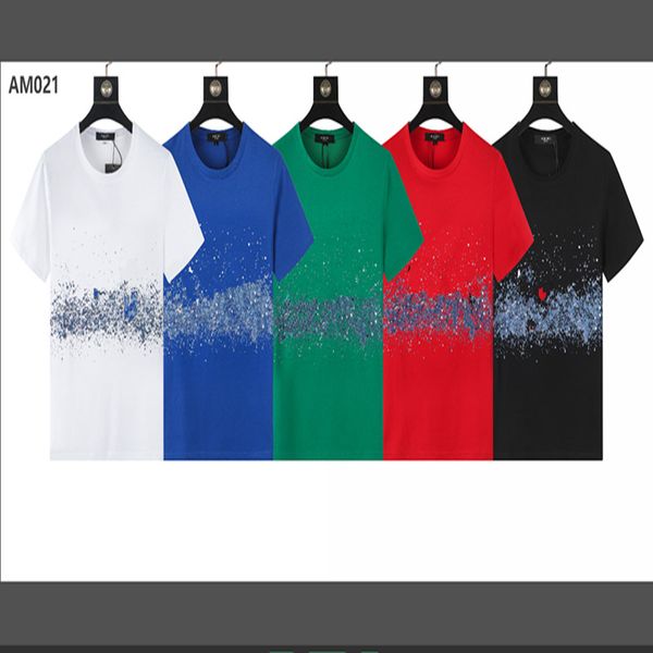 

22ss new amirs women's men's letter print t shirts fashion designer summer short sleeve tee clothing luxury clothes paris street t, Black;green