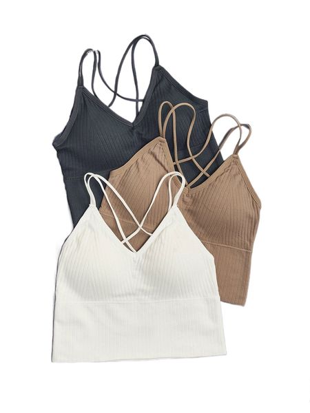 

3pack criss cross bra 99h5#, Black;red