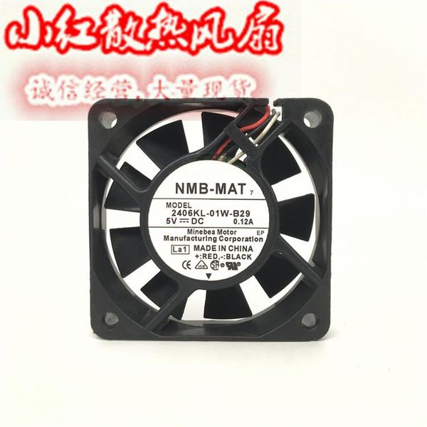 Ventole Raffreddamento 6CM 6015 2406KL-01W-B29 5V 0.12A Dual Ball Power Supply Ventola di raffreddamento USB60 60 15MMFans