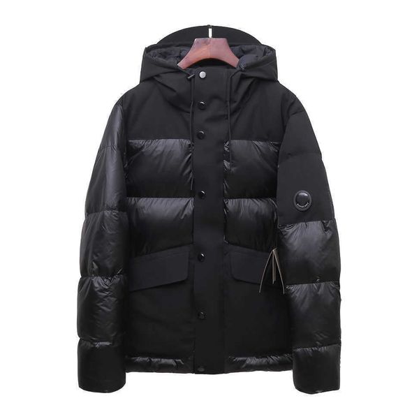 

british style designer luxury mens down jacket canada north winter hooded coat asia pacific limited edition comfortable and warm jackets men, Black