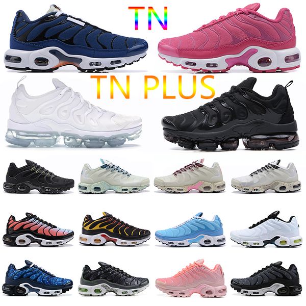 

tn plus running shoes mens triple black white terrascape sustainable midnight navy white sail women breathable trainers outdoor sports sneak
