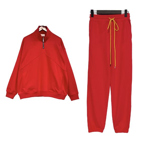 

designer men's tracksuits high street tide letter clothing couple hooded sweater zip neck, Gray