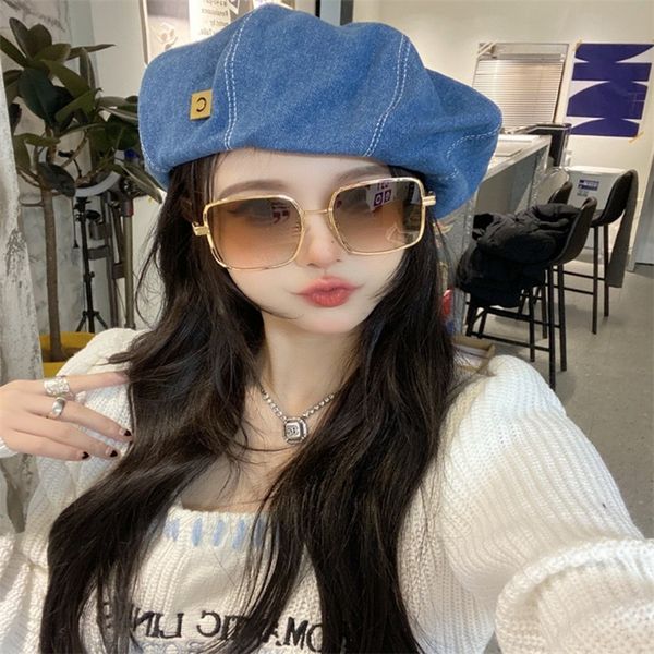 

22% off 2022 luxury fashion design high version sunglasses new glasses box women's street p with anti, White;black