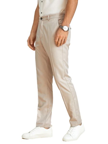 

men slant pocket seam front suit pants z00w#, Black