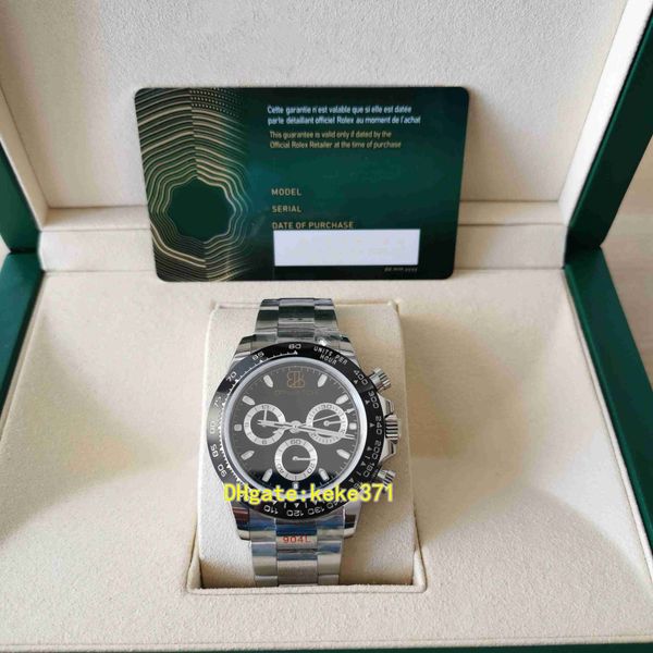 Orologio da uomo EWF 7750 Movimento 40 mm Cosmografo Ultra sottile 116500 Cronografo scheda accurata LumiNova Ceramica Meccanica Automatica Mr Orologi da polso da uomo.