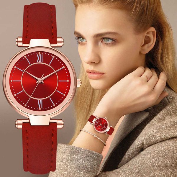 

casual women wrist watch leather designer ladies clock simple dress gfit, Slivery;brown